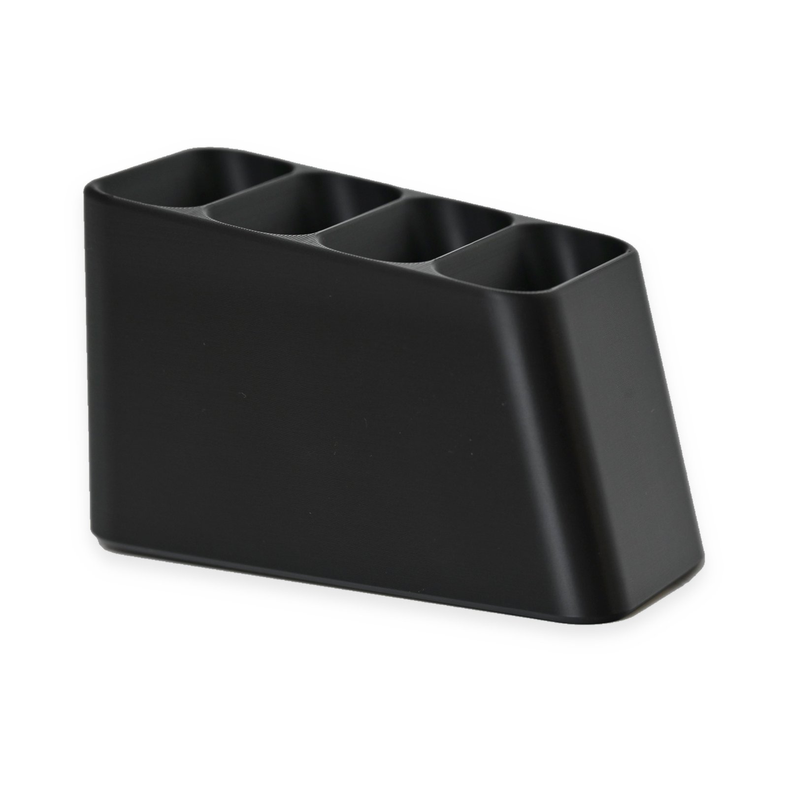 3D Printed 4-Slot Remote Holder & Desk Organizer – product view 2