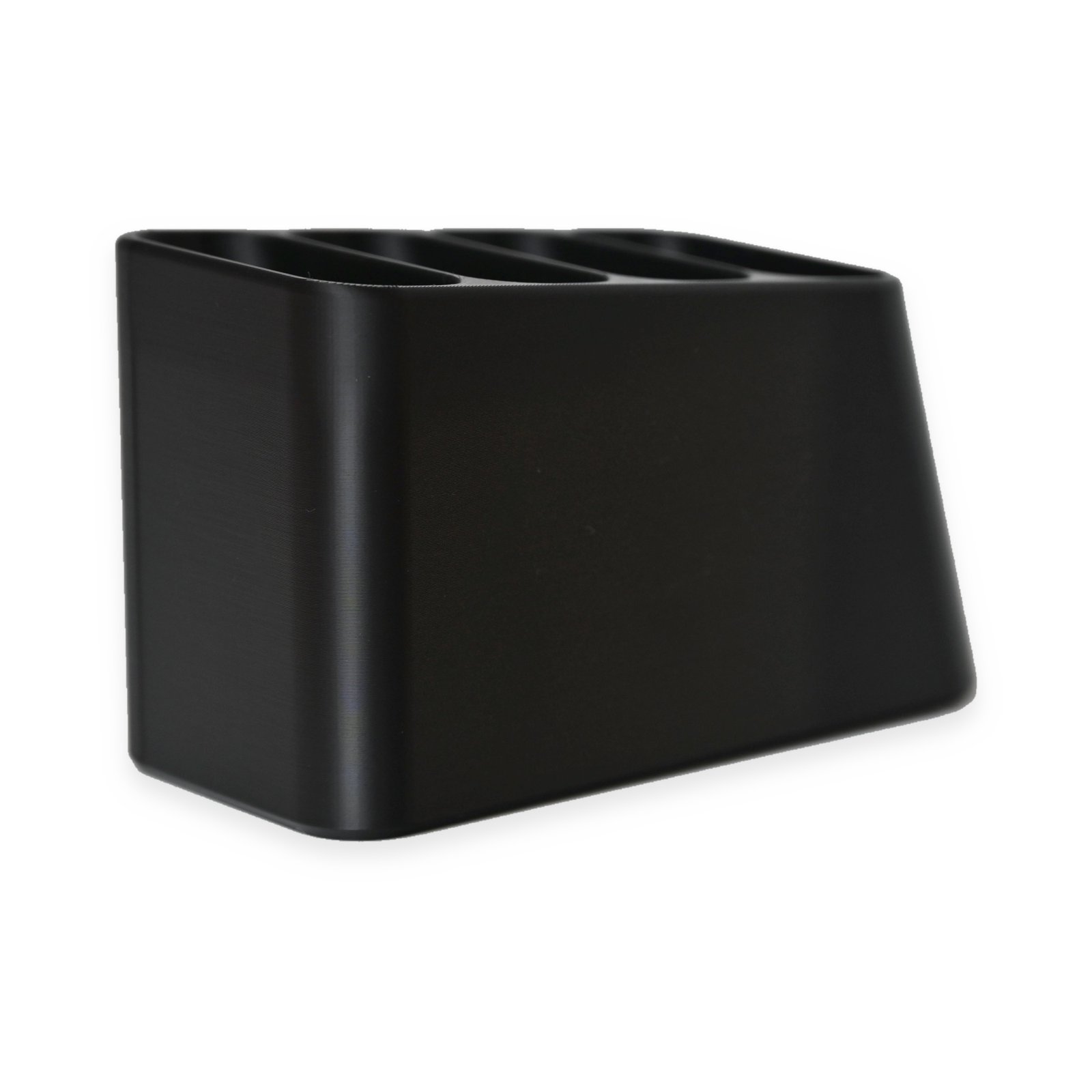 3D Printed 4-Slot Remote Holder & Desk Organizer – product view 3