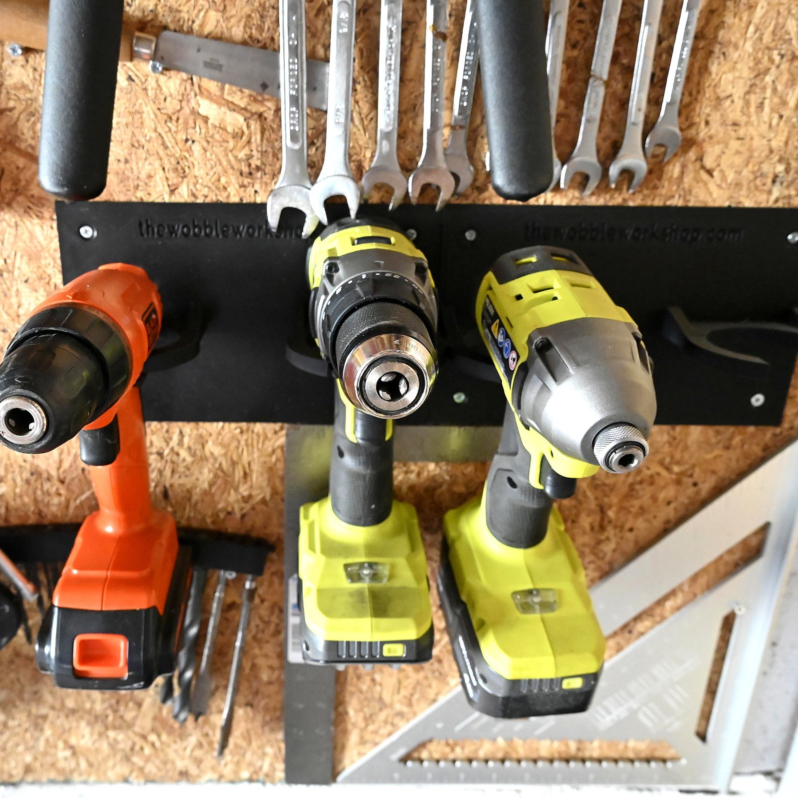 Custom 3D Printed Cordless Drill Holder Wall Mount – product view 4