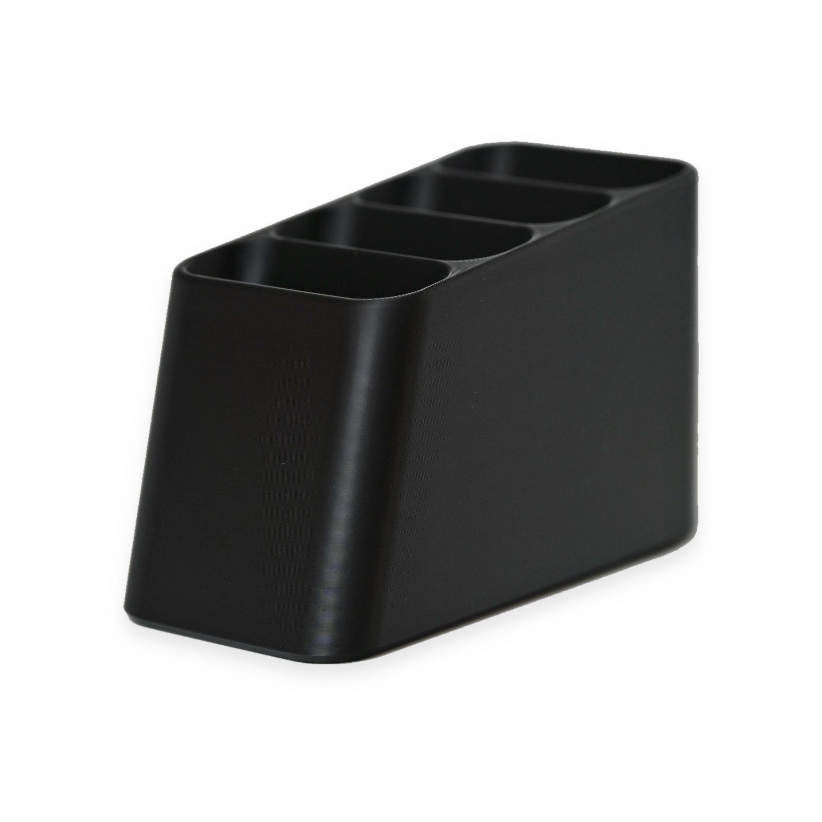 3D Printed 4-Slot Remote Holder & Desk Organizer – product view 4
