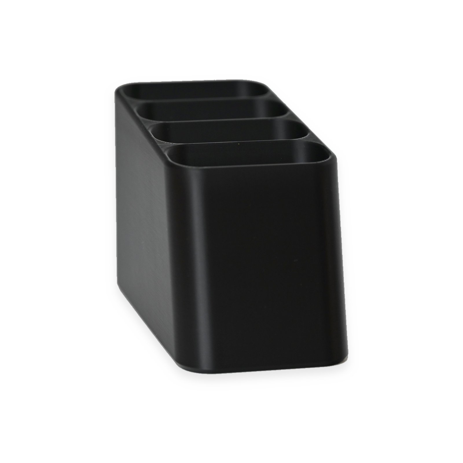 3D Printed 4-Slot Remote Holder & Desk Organizer – product view 5