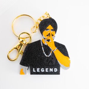Sidhu Moosewala Legend 3D Printed Keychain – product view 2