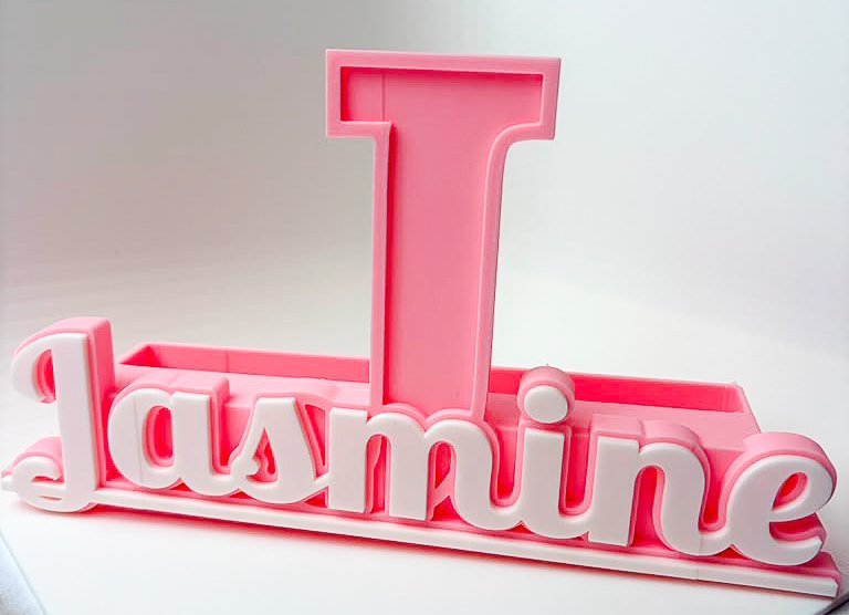 Custom 3D Printed Name Desk Organizer & Stand - Image 9