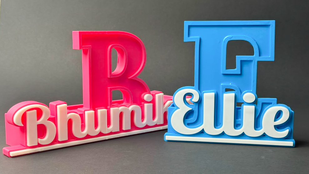 Custom 3D Printed Name Desk Organizer & Stand - Image 10