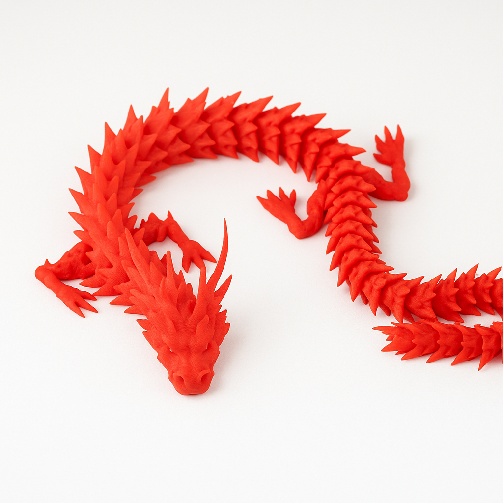 Articulated 3D Printed Flexi Dragon – PLA
