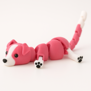Articulated 3D Printed Fidget Dog Desk Toy