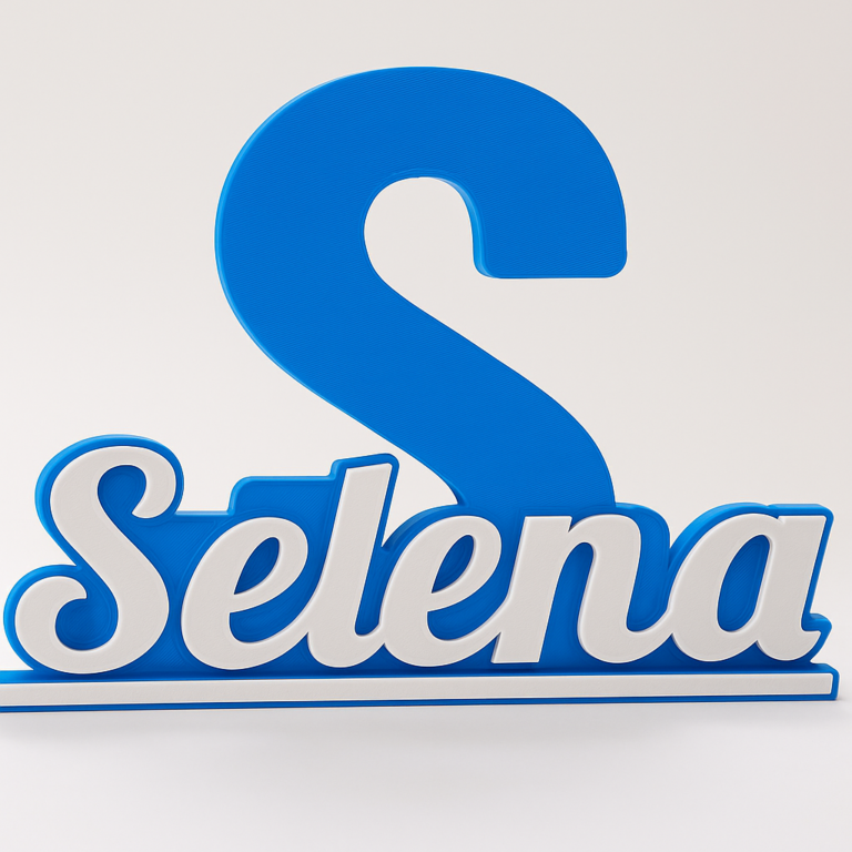 Custom 3D Printed Name Desk Organizer & Stand