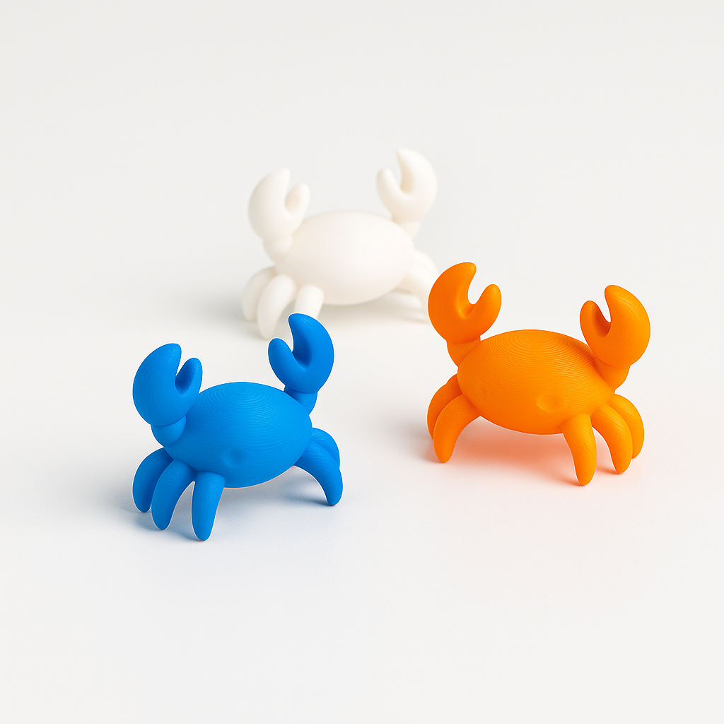 Mini 3D Printed Crab Desk Pet – PLA – product view 4