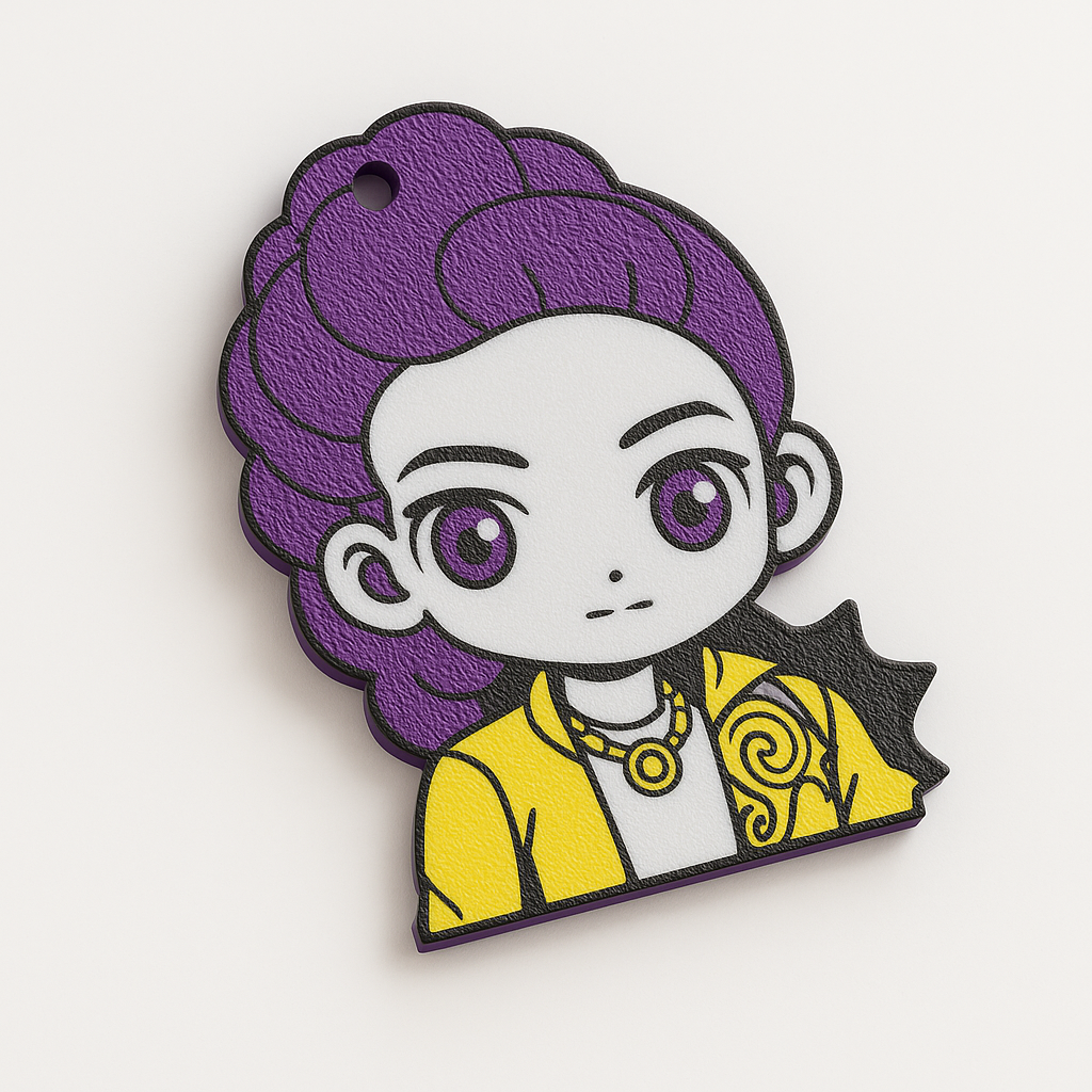 Rumi 3D Printed Keychain – Custom Gift – product view 4