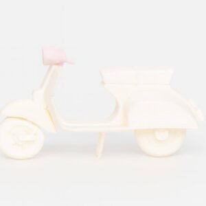 3D printed scooter kit card assembled scooter side view in PLA