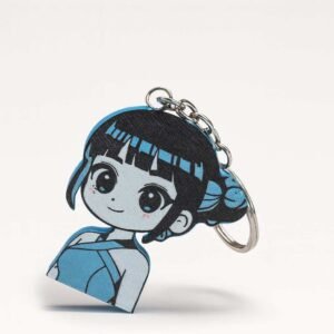 Huntrix Zoey keychain 3D printed PLA charm with metal keyring and chain