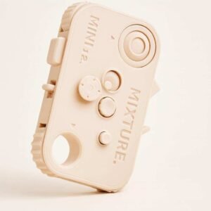 Mini pocket fidget toy showing raised MINI 12 text, MIXTURE label, buttons and rotating dial