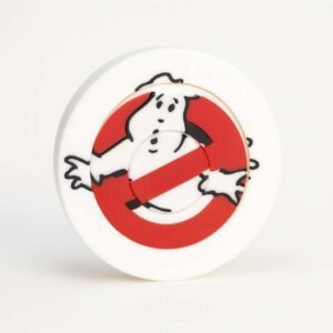 No ghost gyroscopic fidget spinner front view with emblem