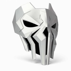 Punisher 2099 mask wall decor front view 3D printed PLA
