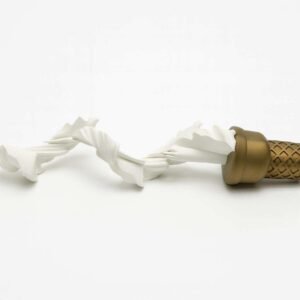 ice cream retractable sword extended showing swirled telescoping blade
