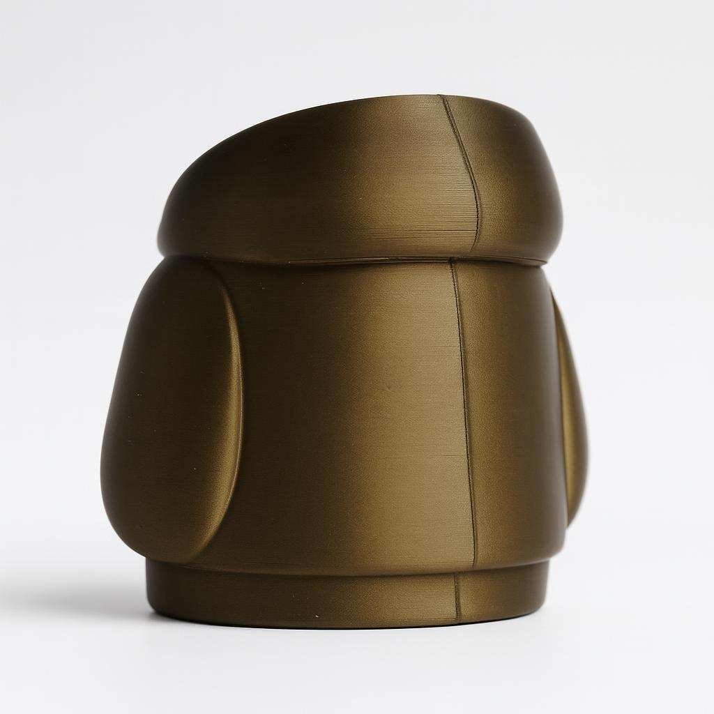 Back view of hoodie pen holder showing smooth hood collar