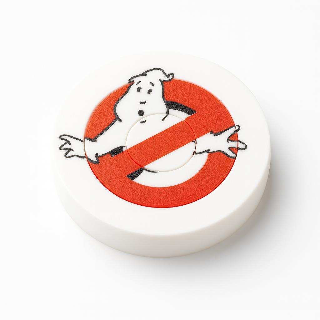 No ghost gyroscopic fidget spinner top angled view on white background