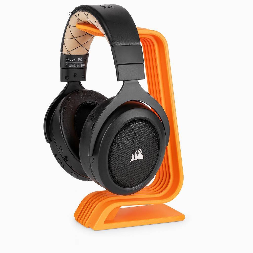 3D printed headphone stand top perch detail