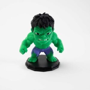 Hulk table companion 3D printed PLA desk figure on black base