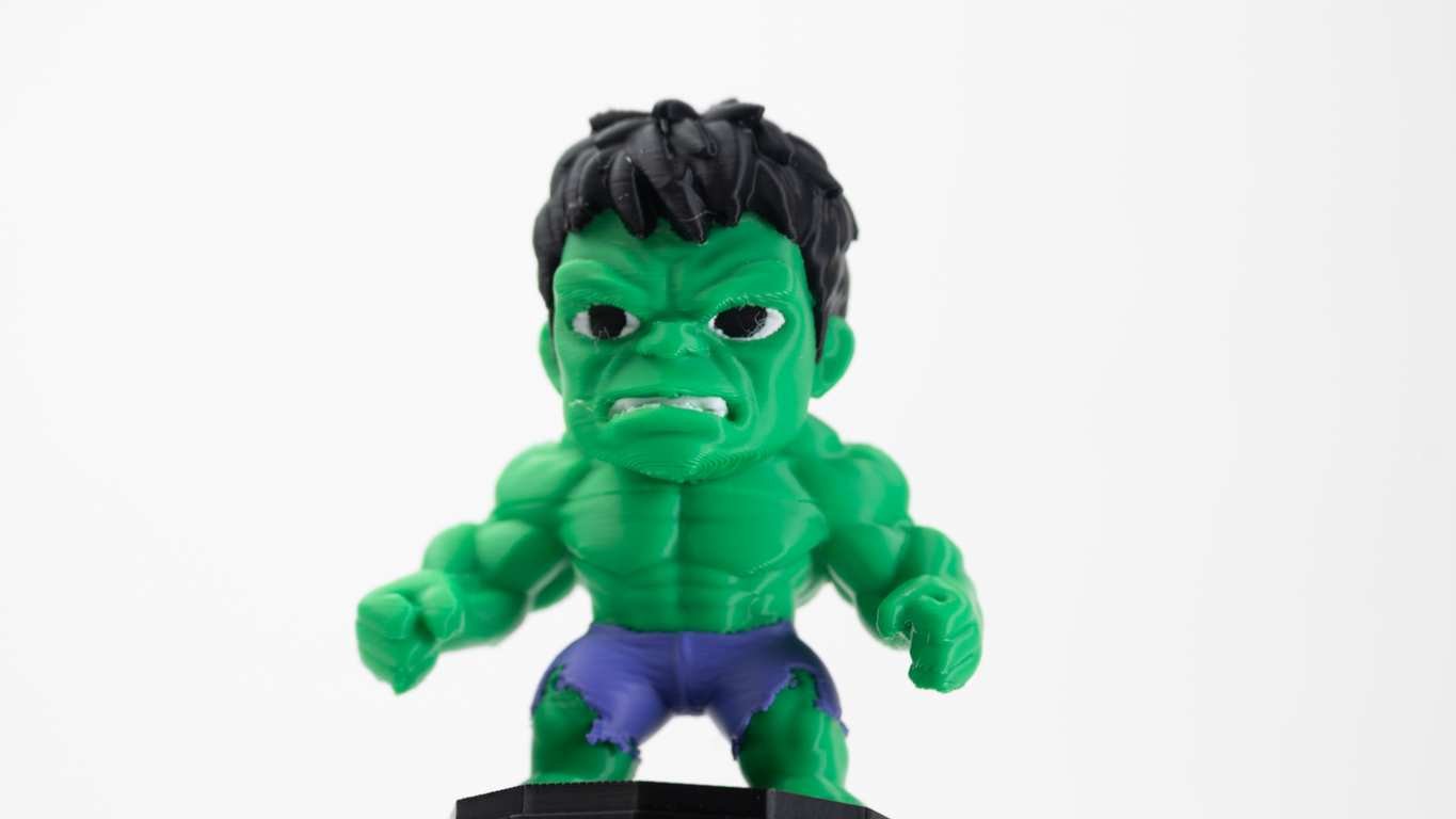 Close-up of character face and torso on tabletop companion