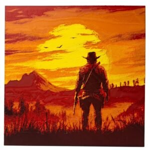 3D Printed Cowboy Wall Art – The Dead Red Scene