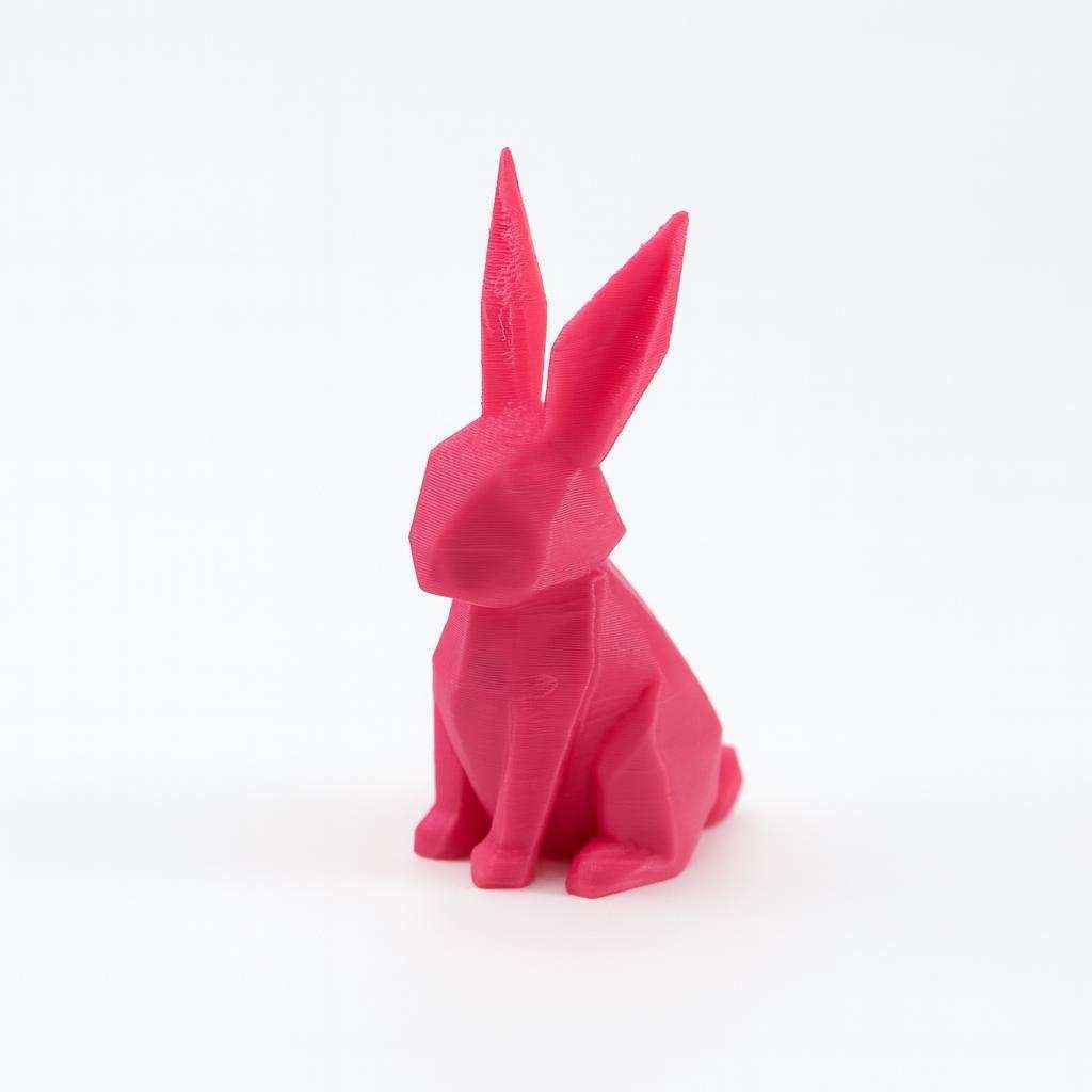 3D printed origami animals bunny rabbit geometric figurine