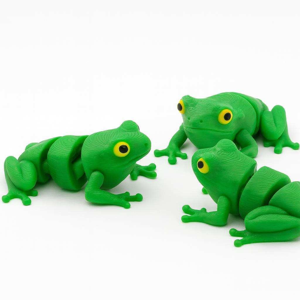 3D Printed Tiny Frog – Pocket Desk Buddy Figurine