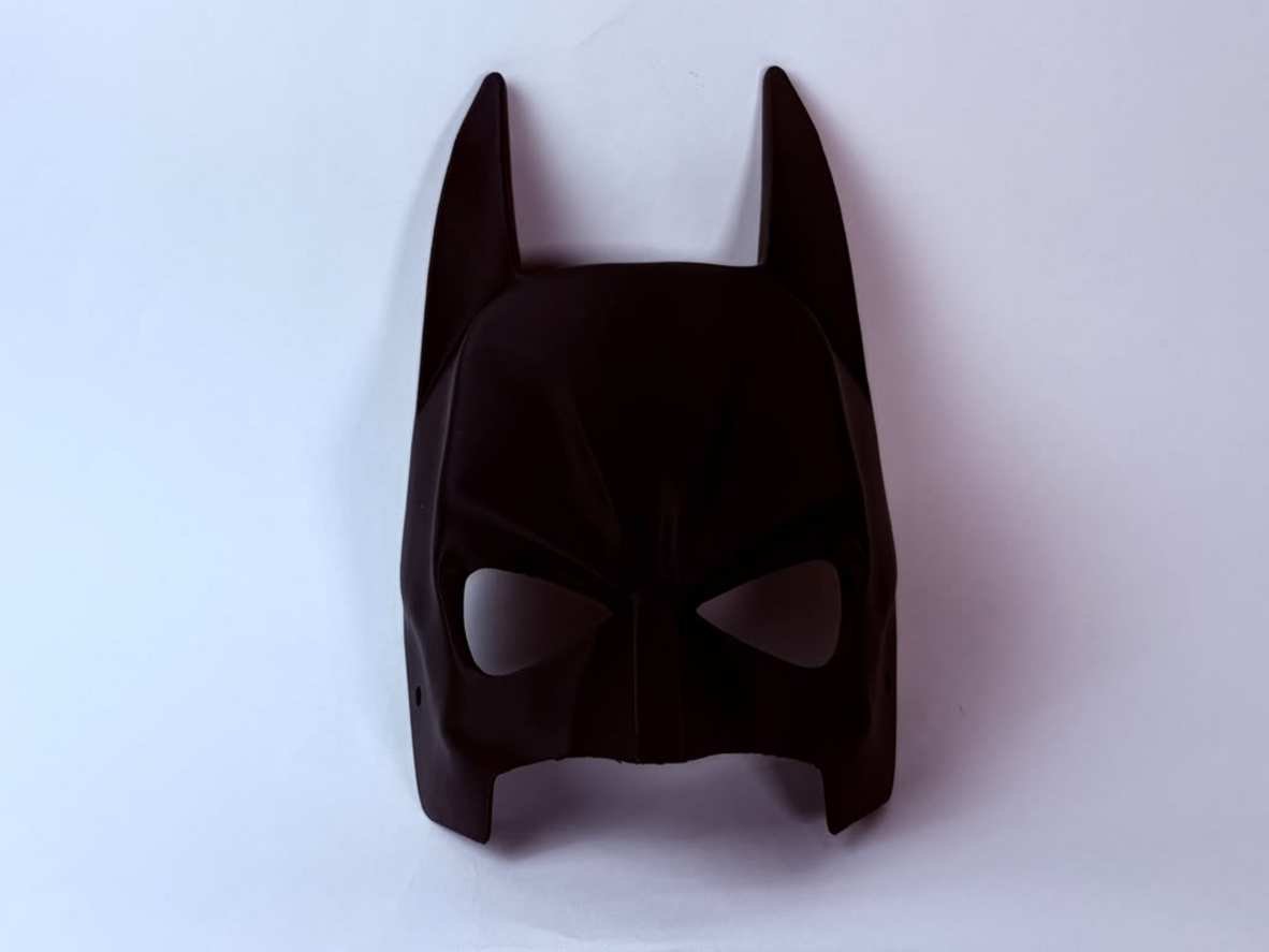 Batman mask for kids 3D printed PLA costume prop in black