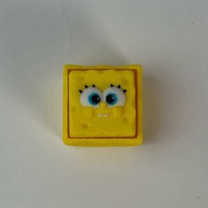 Spongebob fidget clicker front view 3D printed in PLA