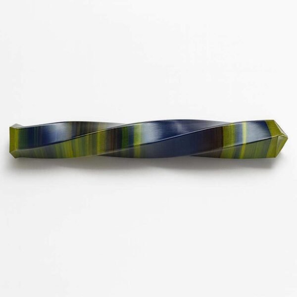 Collapsing magic wand prop shown collapsed with twisted faceted body